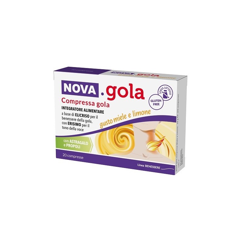 Nova gola miele limone 20 compresse