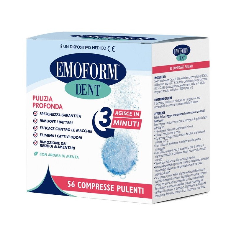Compresse pulenti emoform dent 56 pezzi
