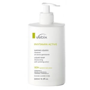 Vebix phytamin active sapone liquido idratante 500 ml