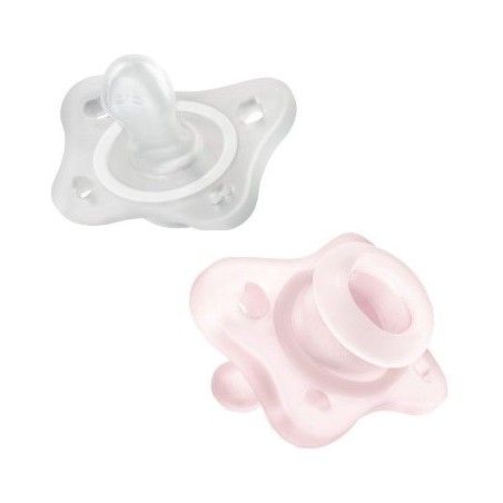 Chicco gommotto mini rosa 0-2m 2 pezzi