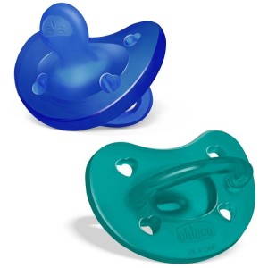 Chicco gommotto silicone azzurro 6-16 mesi 2 pezzi