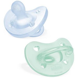 Chicco gommotto silicone azzurro 2-6 mesi 2 pezzi