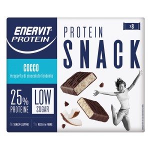 Enervit protein snack cocco low sugar astuccio 8 x 27 g