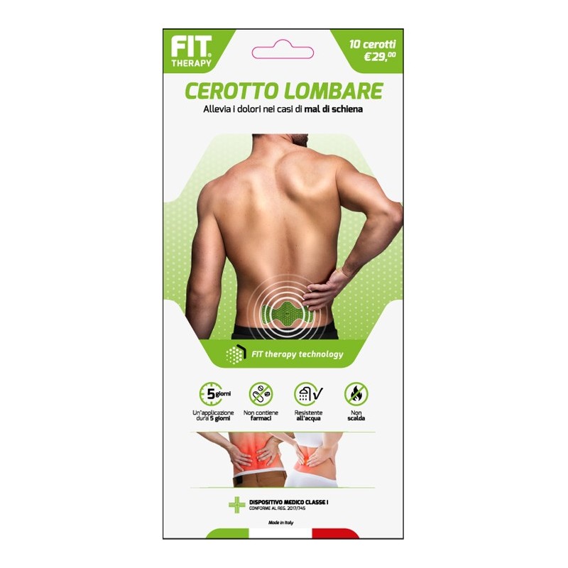 Fit therapy cerotto lombare 10 pezzi Fit therapy cerotto lombare 10 pezzi