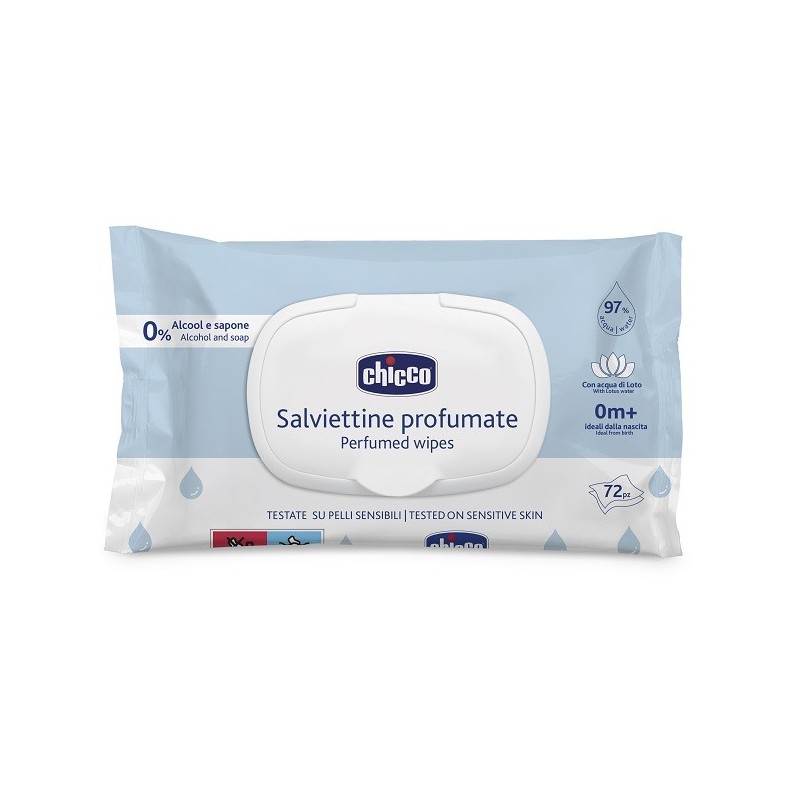 Chicco salviette 72 pezzi plaque