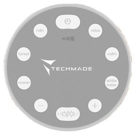 Techmade speaker suoni bianchi con led anti-stress per bambini e adulti