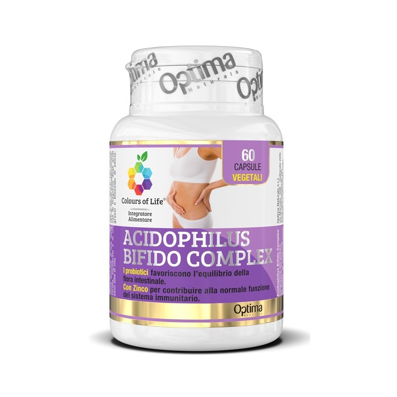 Colours of life acidophilus bifido complex 60 capsule vegetali 500 mg