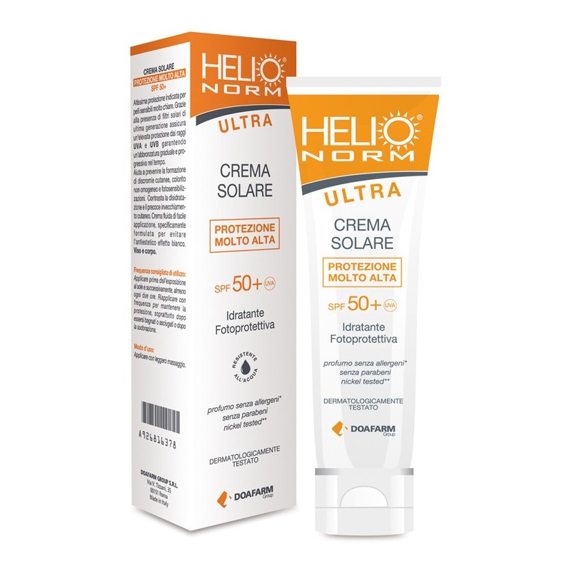 Helio norm ultra crema solare spf 50+ 100 ml Helio norm ultra crema solare spf 50+ 100 ml