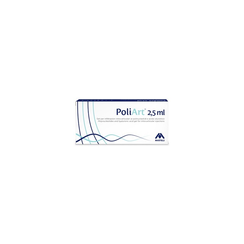 Siringa intra-articolare preriempita poliart 2,5ml polinucleotidi 10mg/ml e acido ialuronico 10mg/ml 2,5 ml