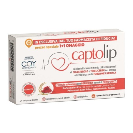 Captolip new formula 24 compresse rivestite estite