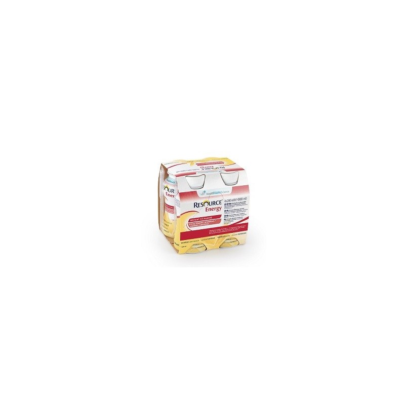 Resource energy vaniglia 4 bottiglie 200 ml nuovo packaging
