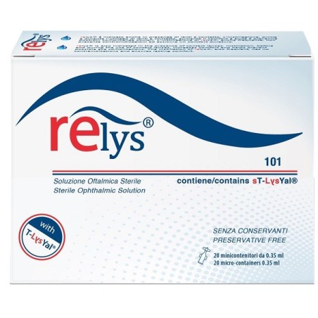 Relys monodose soluzione oftalmica 20 minicontenitori da 0,35 ml senza conservanti Relys monodose soluzione oftalmica 20 minicontenitori da 0,35 ml senza conservanti