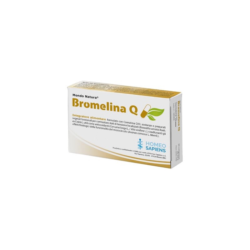 Bromelina q mondo natura 30 compresse Bromelina q mondo natura 30 compresse