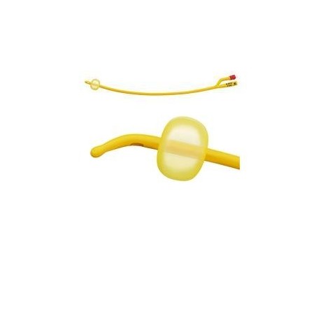 Catetere foley a media permanenza rusch gold plus a 2 vie in silkolatex lattice-silicone per adulto ch18 lunghezza 40 cm punta c