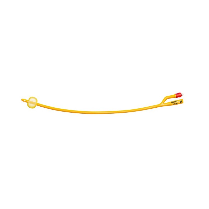 Catetere foley a media permanenza rusch gold plus a 2 vie in silkolatex lattice-silicone per adulto ch20 lunghezza 40 cm punta c