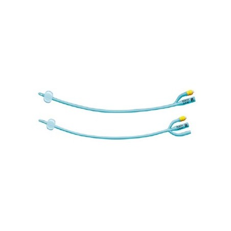 Catetere vescicale a permanenza foley silasil plus adulto per irrigazione a 2 vie con palloncino in silicone 2 fori laterali ch1
