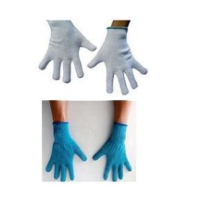 Guanto ambidestro in cotone monofilo bianco per allergie dermatologiche senza cuciture polsino elastico larghezza 65 mm6,5 1 pai