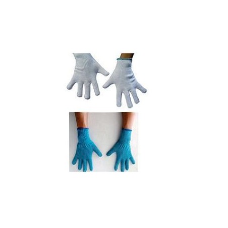 Guanto ambidestro in cotone monofilo bianco per allergie dermatologiche senza cuciture polsino elastico larghezza 65 mm6,5 1 pai