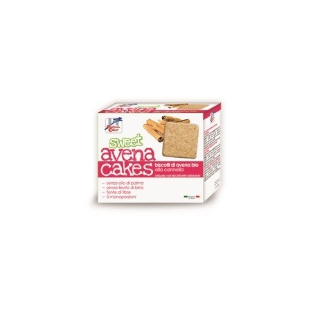 Fsc sweet avena cakes biscotti di avena alla cannella bio senza lievito di birra senza latte con olio di girasole senz aolio di 