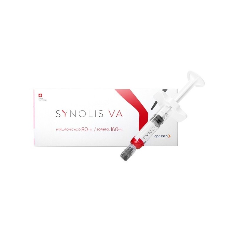 Synolis v-a soluzione iniettabile viscoelastica isotonica insiringa preriempita di sodio ialuronato 80mg e sorbitolo 160mg capac