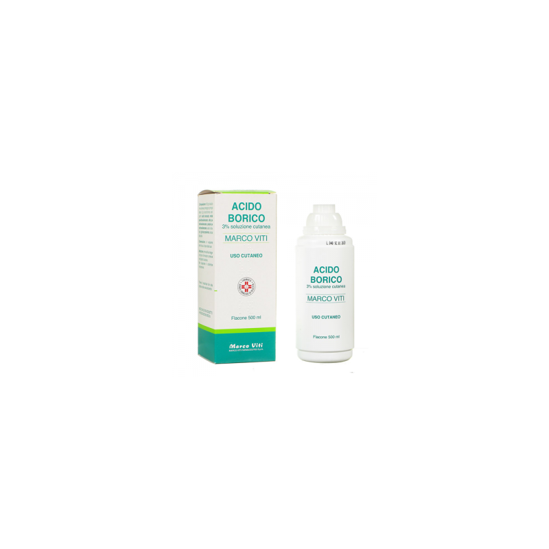 Acido borico (marco viti) soluz cutanea 500 ml 3%