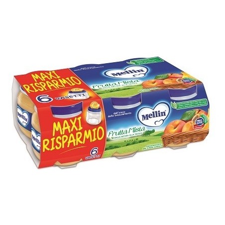 Mellin omogeneizzato frutta mista 100 g 6 pezzi Mellin omogeneizzato frutta mista 100 g 6 pezzi