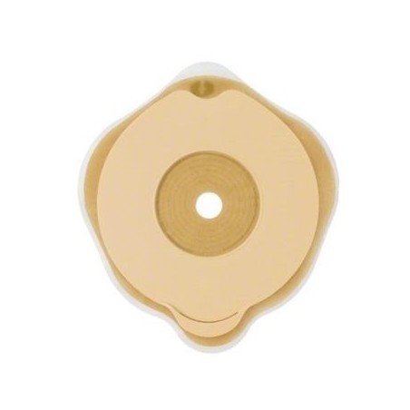 Placca piana flexima key 60 mm con protettore cutaneo idrocolloidale e flangia 5 pezzi