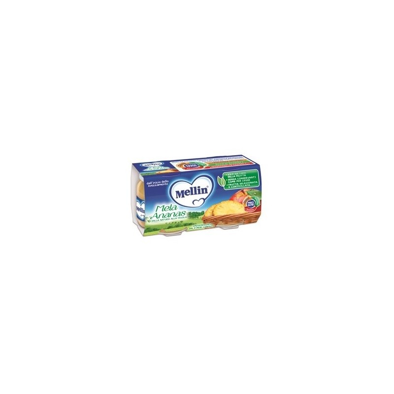 Mellin omogeneizzato mela ananas 100 g 2 pezzi