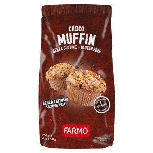 Farmo chocomuffin con gocce di cioccolato 4 x 50 g