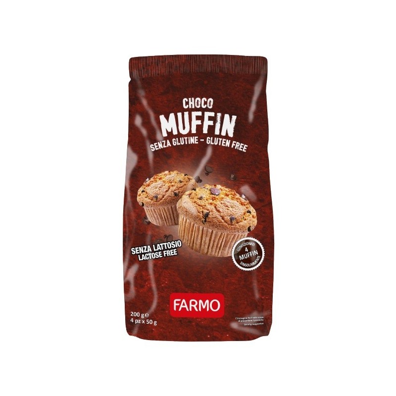 Farmo chocomuffin con gocce di cioccolato 4 x 50 g