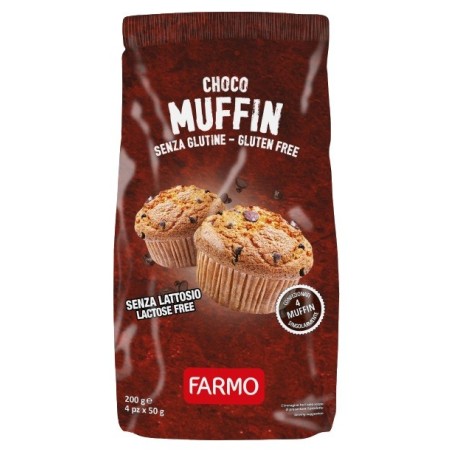 Farmo chocomuffin con gocce di cioccolato 4 x 50 g