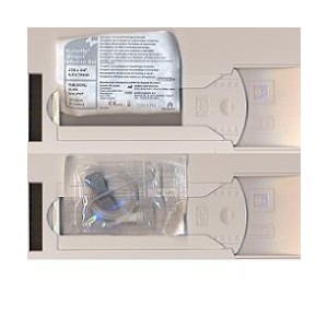 Ago butterfly standard winged set gauge 25 0,5x19 mm con alette guida cannula di raccordo volume 0,45 ml arancio