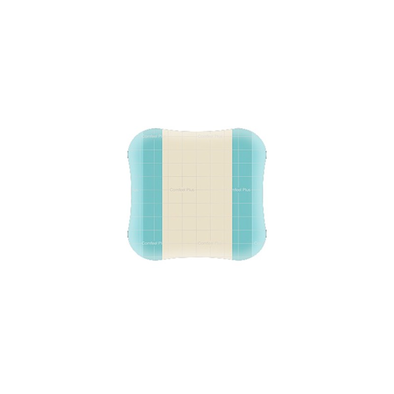 Medicazione speciale attiva con idrocolloide con bordi smussati comfeel plus 20x20 cm 5 pezzi Medicazione speciale attiva con idrocolloide con bordi smussati comfeel plus 20x20 cm 5 pezzi