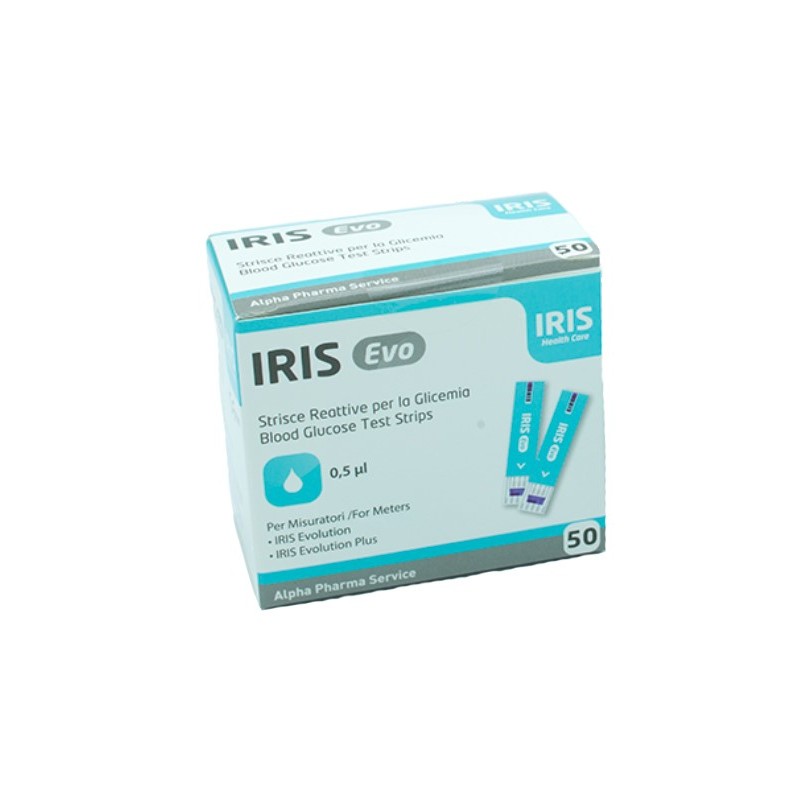 Strisce misurazione glicemia iris evo 50 pezzi