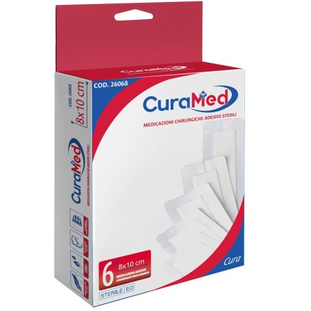 Medicazione garza cura 8x10cm 6 pezzi