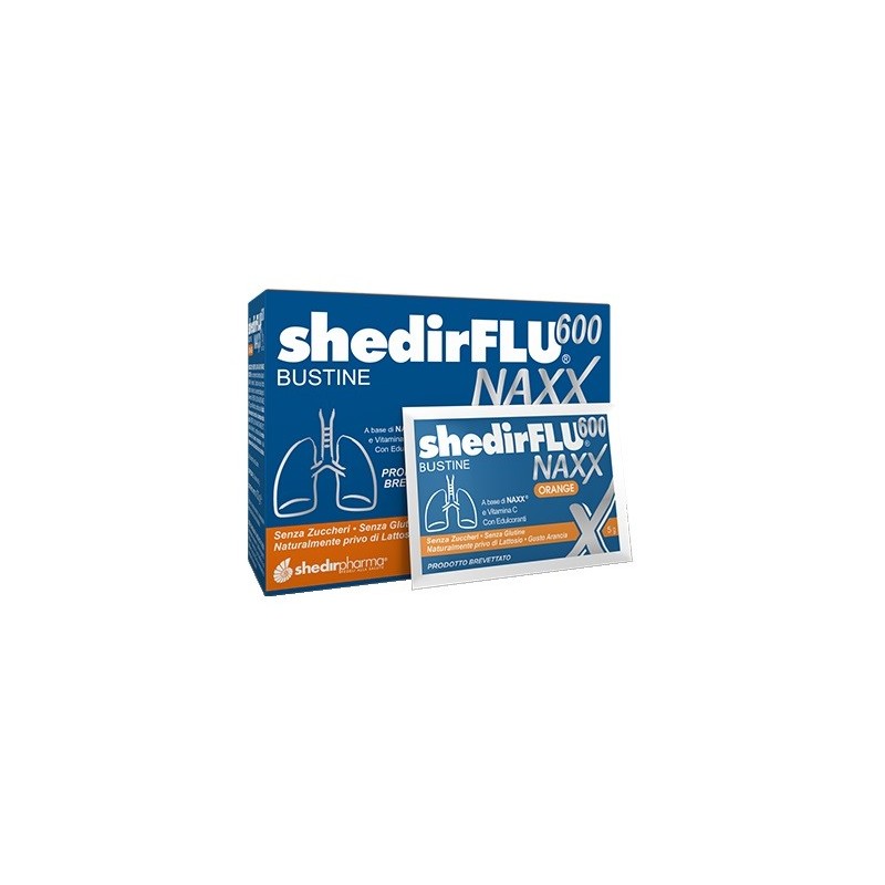 Shedirflu 600 naxx arancia senza zuccheri 20 bustine