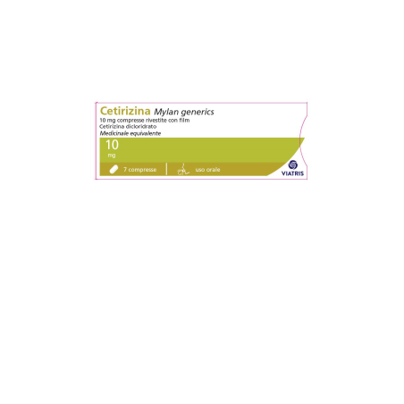 Cetirizina (mylan generics) 7 compresse riv 10 mg Cetirizina (mylan generics) 7 compresse riv 10 mg