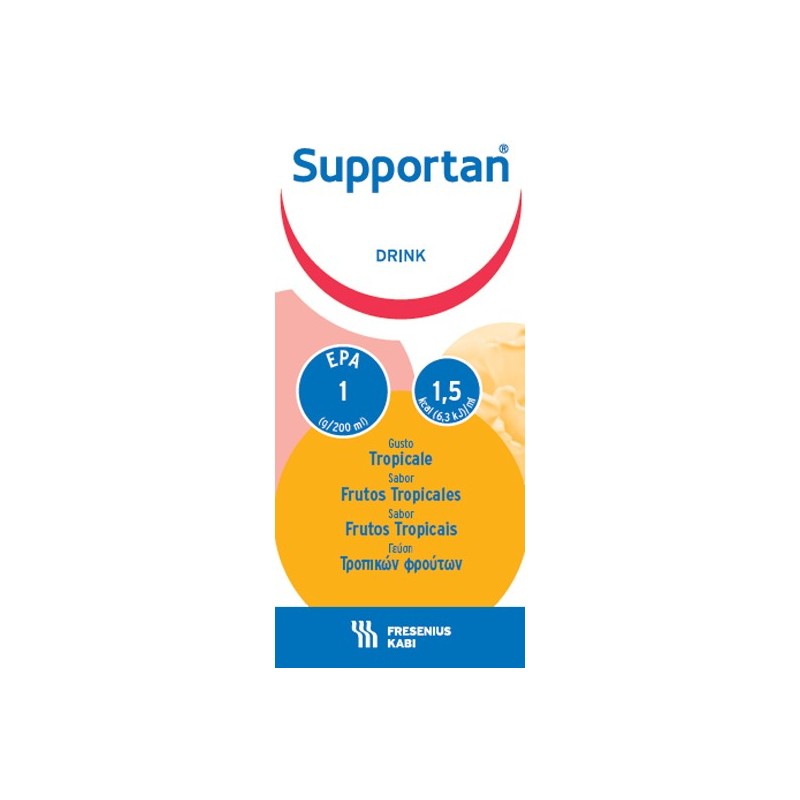 Supportan drink frutti tropicali 4 flaconi x 200 ml
