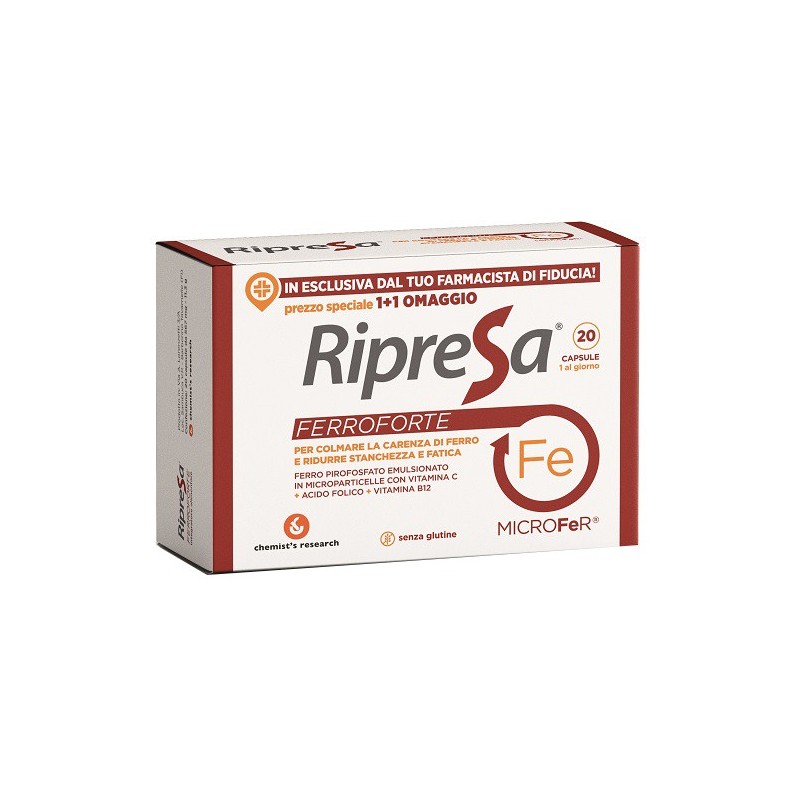 Ripresa ferroforte 20 capsule Ripresa ferroforte 20 capsule