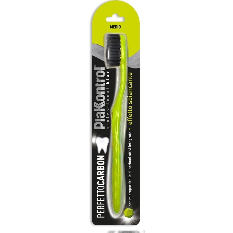 Plakkontrol perfetto carbon spazzolino manuale blister 1 pezzo Plakkontrol perfetto carbon spazzolino manuale blister 1 pezzo