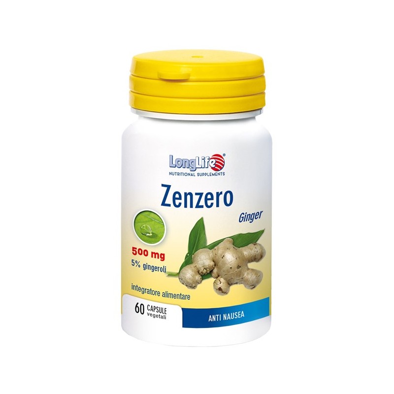 Longlife zenzero 60 capsule vegetali Longlife zenzero 60 capsule vegetali