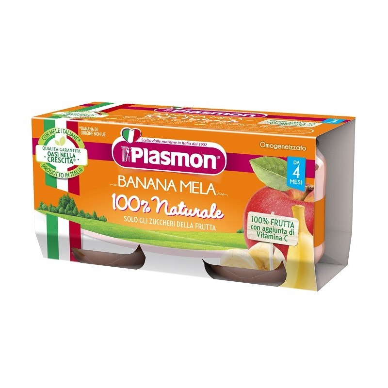 Plasmon omogeneizzato banana mela 2 x 80 g