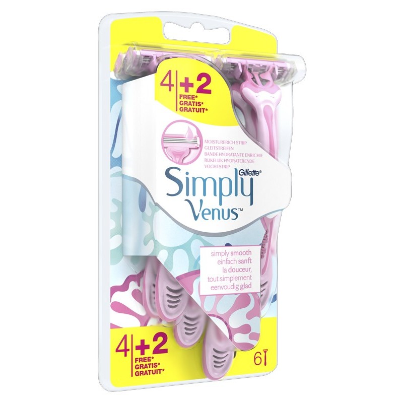 Gillette venus simpl3 4 pezzi + 2 g Gillette venus simpl3 4 pezzi + 2 g