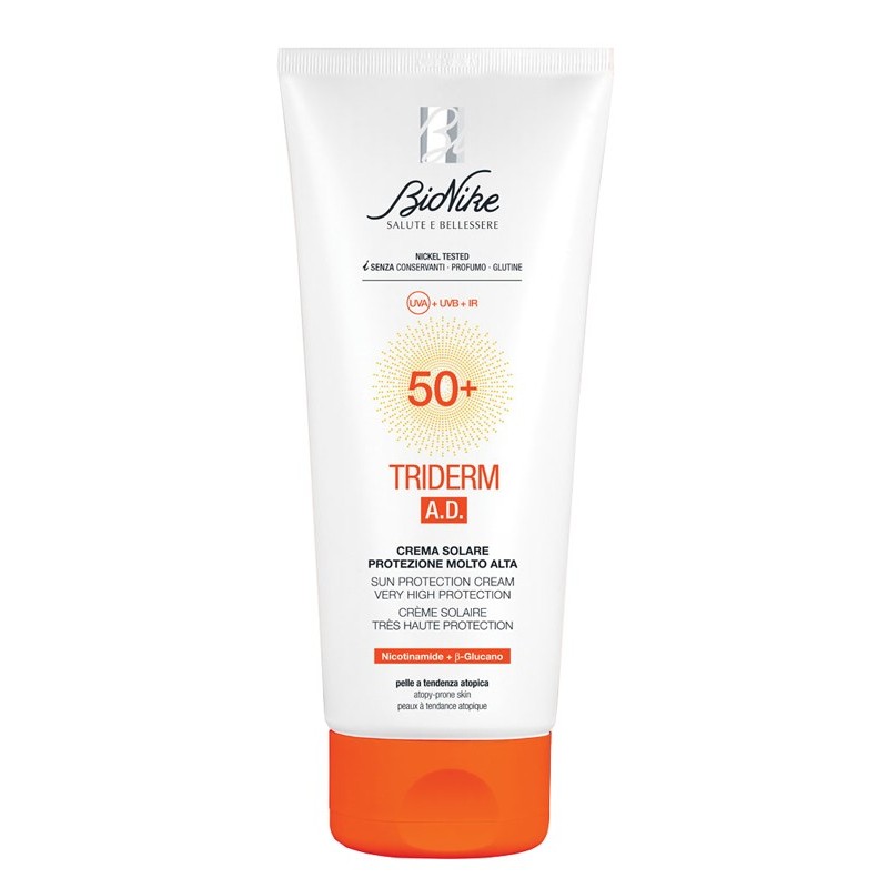 Triderm ad crema solare spf50+ 200 ml Triderm ad crema solare spf50+ 200 ml