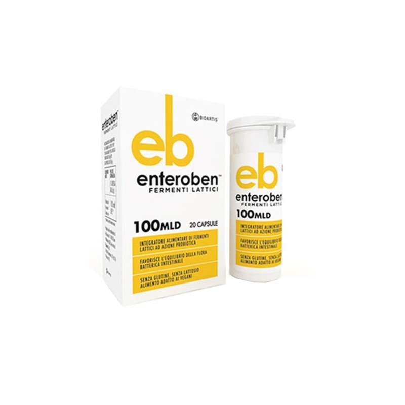 Enteroben 100mld 20 capsule vegetali Enteroben 100mld 20 capsule vegetali
