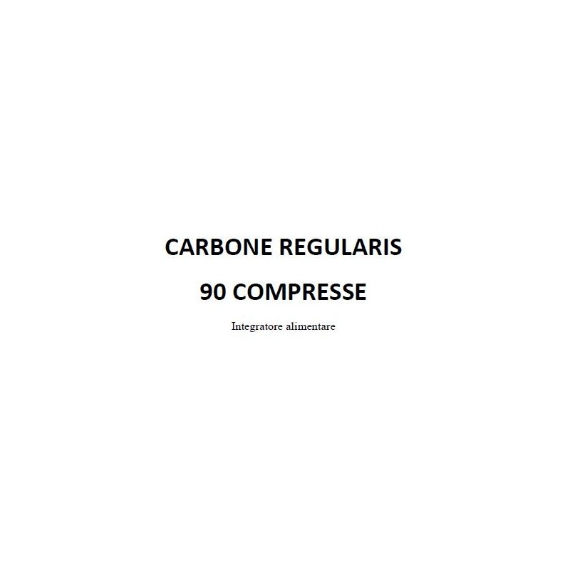 Carbone regularis 90 compresse Carbone regularis 90 compresse