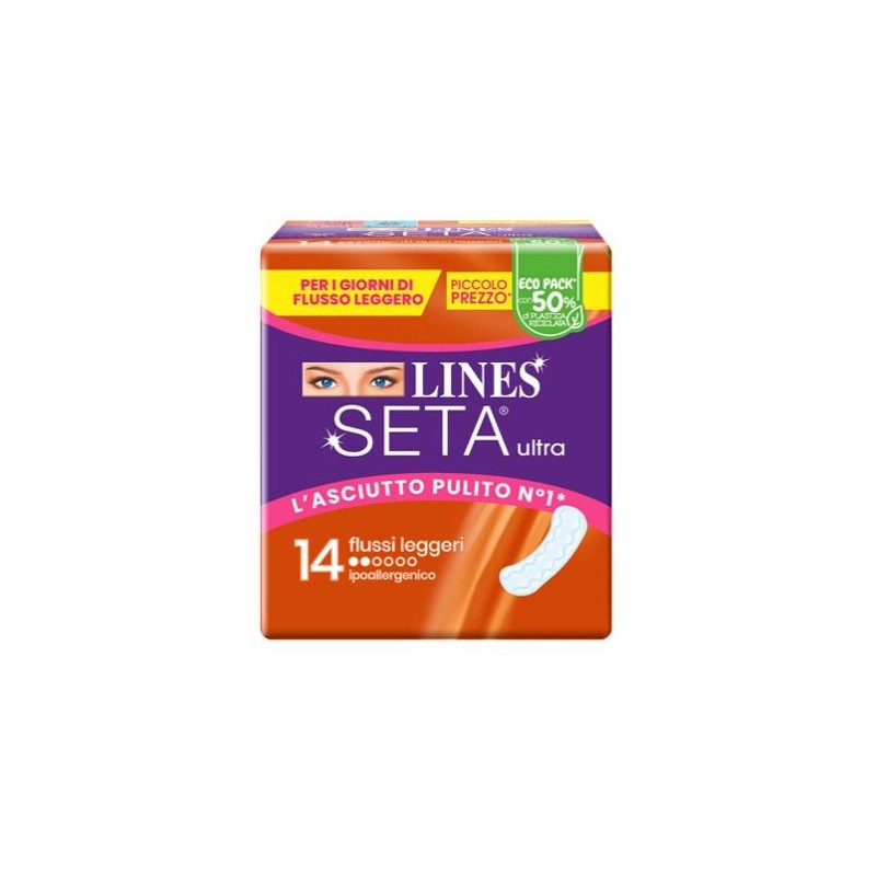 Lines seta ultra assorbenti leggero dwct 14 pezzi