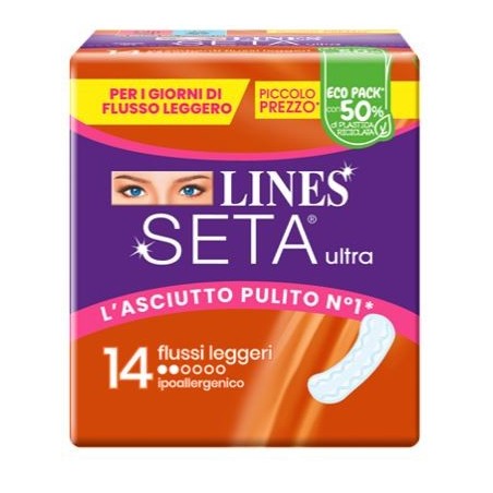 Lines seta ultra assorbenti leggero dwct 14 pezzi