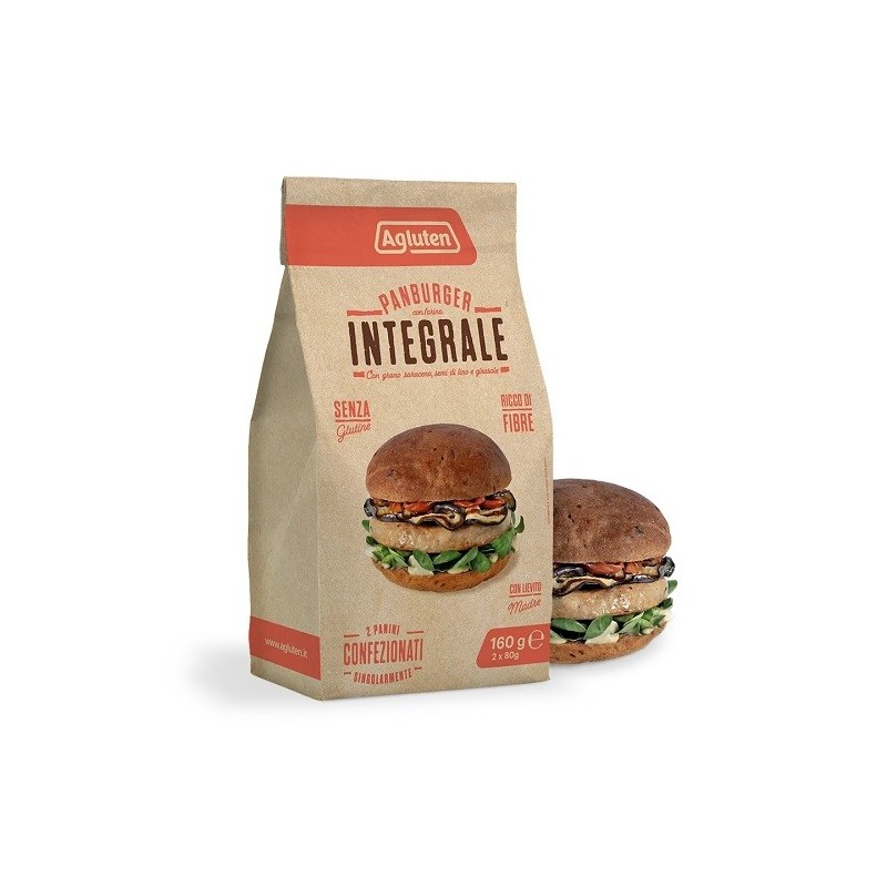 Agluten panburger farina integrale 160 g