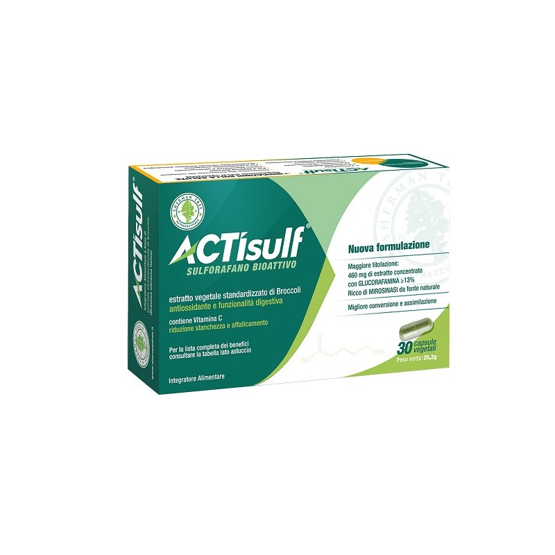 Actisulf sulforafano 30 capsule vegetali Actisulf sulforafano 30 capsule vegetali